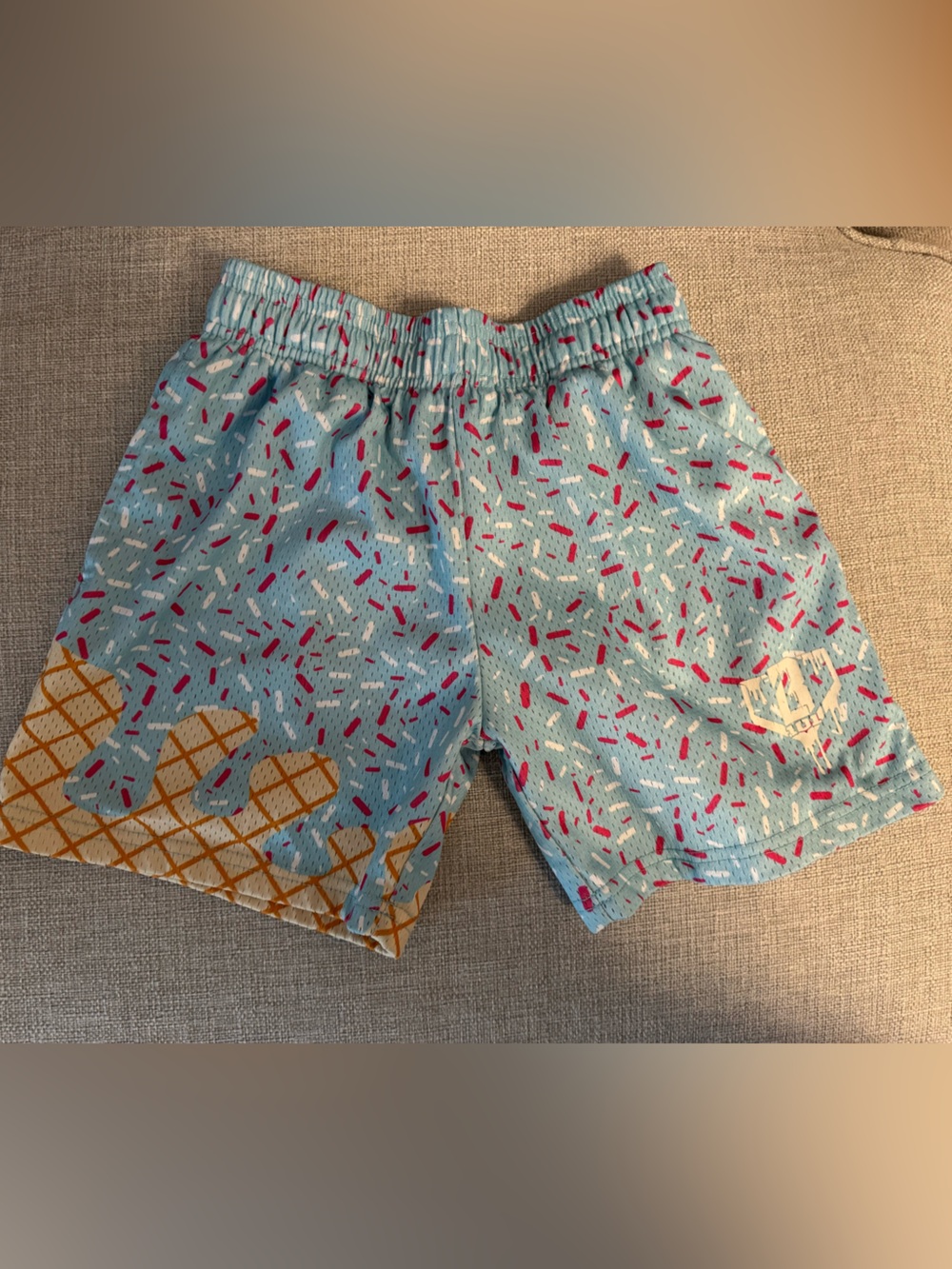 Kids Light Blue ice cream shorts